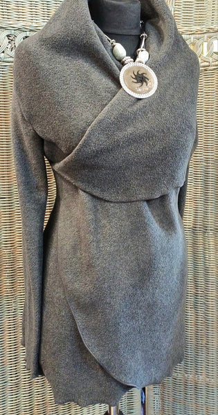 Octavia Luxury Velvet Fleece  Wrap Jacket