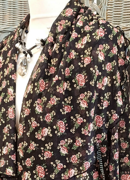 Juliette Stretch Floral Print Wrap Jacket