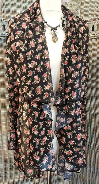 Juliette Stretch Floral Print Wrap Jacket