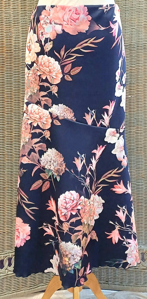 Ava Stretch Print Jersey A Line Skirt