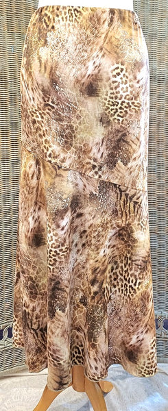 Ava Soft Suede Feel Stretch Jersey A Line Skirt