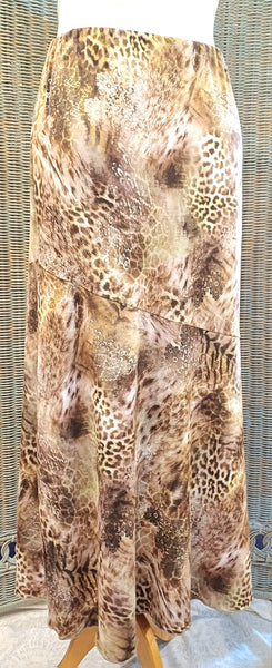 Ava Soft Suede Feel Stretch Jersey A Line Skirt