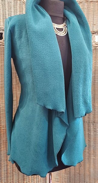Minuet Luxury Velvet Fleece Shaped Wrap Jacket