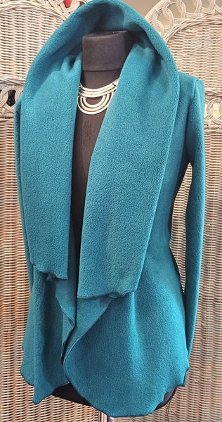 Minuet Luxury Velvet Fleece Shaped Wrap Jacket