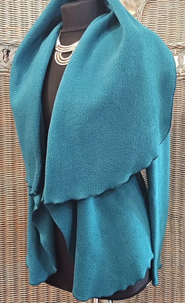Minuet Luxury Velvet Fleece Shaped Wrap Jacket