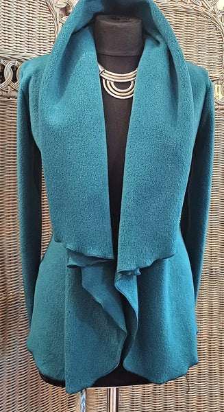 Minuet Luxury Velvet Fleece Shaped Wrap Jacket