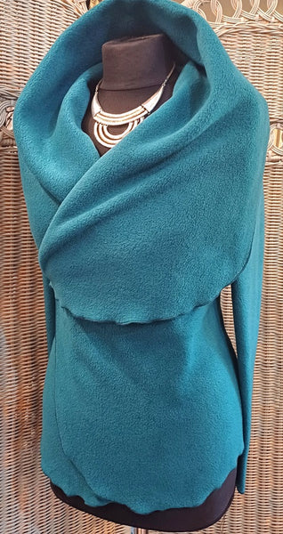 Minuet Luxury Velvet Fleece Shaped Wrap Jacket