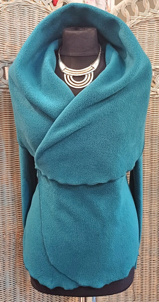 Minuet Luxury Velvet Fleece Shaped Wrap Jacket