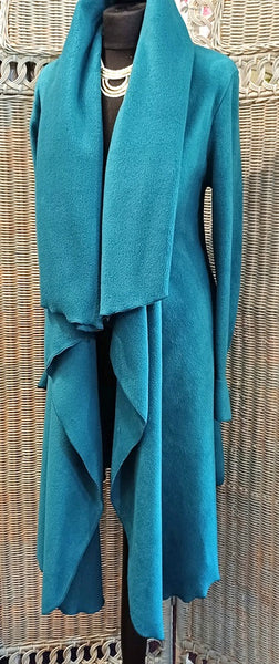 Rhapsody Luxury Velvet Fleece Wrap Coat