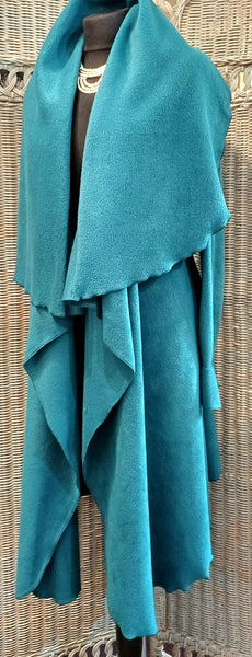 Rhapsody Luxury Velvet Fleece Wrap Coat
