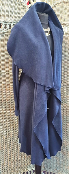Rhapsody Luxury Velvet Fleece Long Wrap Coat
