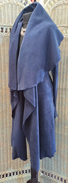 Rhapsody Luxury Velvet Fleece Long Wrap Coat