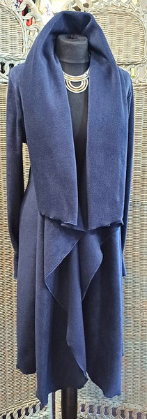 Rhapsody Luxury Velvet Fleece Long Wrap Coat