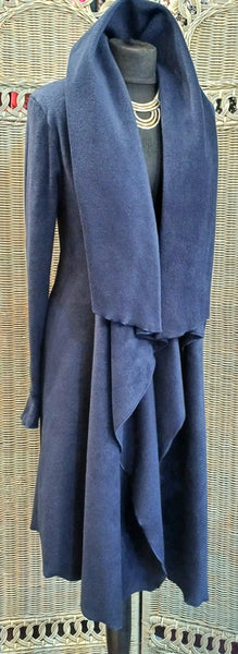 Rhapsody Luxury Velvet Fleece Long Wrap Coat