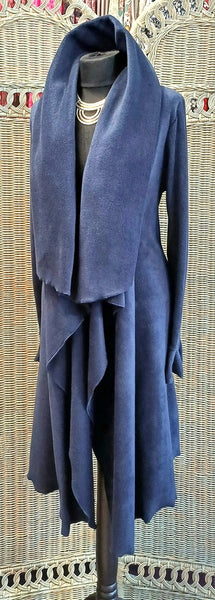 Rhapsody Luxury Velvet Fleece Long Wrap Coat