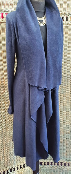 Rhapsody Luxury Velvet Fleece Long Wrap Coat