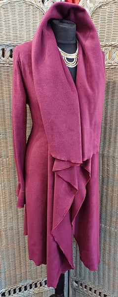 Rhapsody Luxury Velvet Fleece Long Wrap Coat