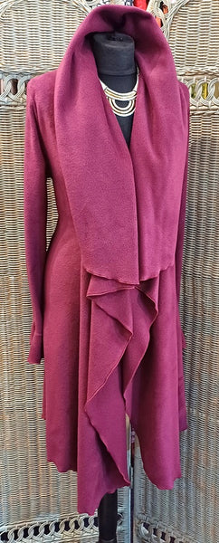 Rhapsody Luxury Velvet Fleece Long Wrap Coat