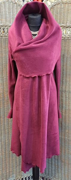 Rhapsody Luxury Velvet Fleece Long Wrap Coat