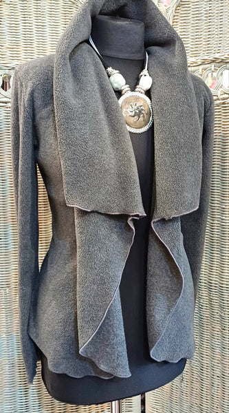Minuet Luxury Velvet Fleece Shaped Wrap Jacket