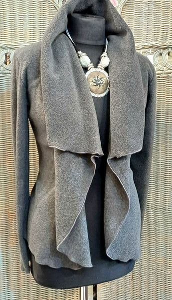 Minuet Luxury Velvet Fleece Shaped Wrap Jacket