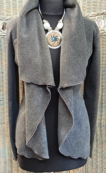 Minuet Luxury Velvet Fleece Shaped Wrap Jacket