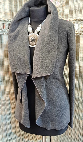 Minuet Luxury Velvet Fleece Shaped Wrap Jacket