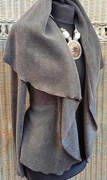 Minuet Luxury Velvet Fleece Shaped Wrap Jacket