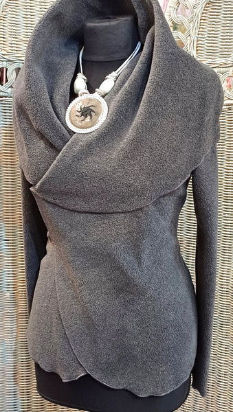 Minuet Luxury Velvet Fleece Shaped Wrap Jacket