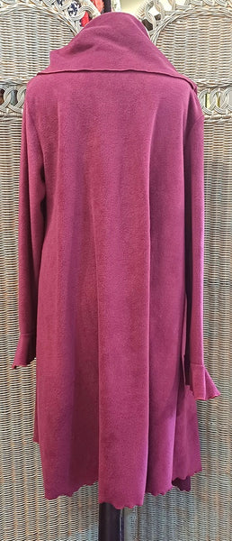 Rhapsody Luxury Velvet Fleece Long Wrap Coat