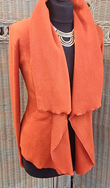 Minuet Luxury Velvet Fleece Shaped Wrap Jacket