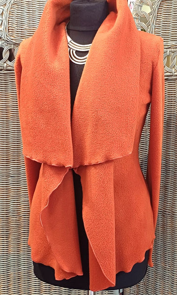 Minuet Luxury Velvet Fleece Shaped Wrap Jacket
