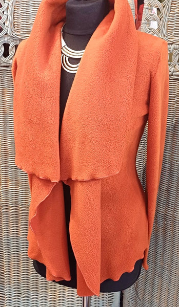 Minuet Luxury Velvet Fleece Shaped Wrap Jacket