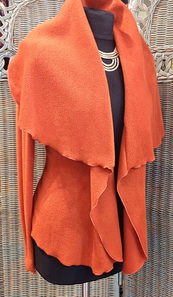 Minuet Luxury Velvet Fleece Shaped Wrap Jacket