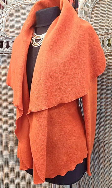 Minuet Luxury Velvet Fleece Shaped Wrap Jacket