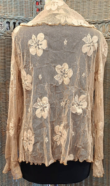 Minuet Stretch Mesh Print Jacket