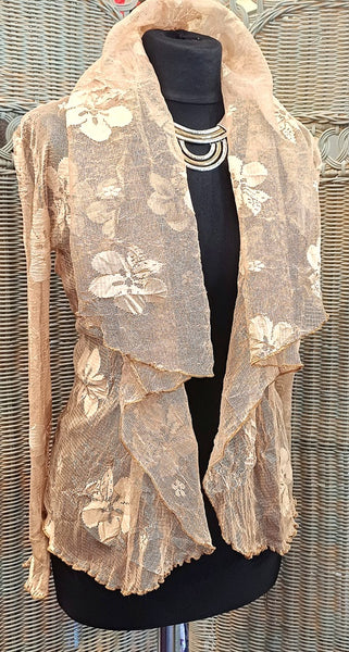 Minuet Stretch Mesh Print Jacket