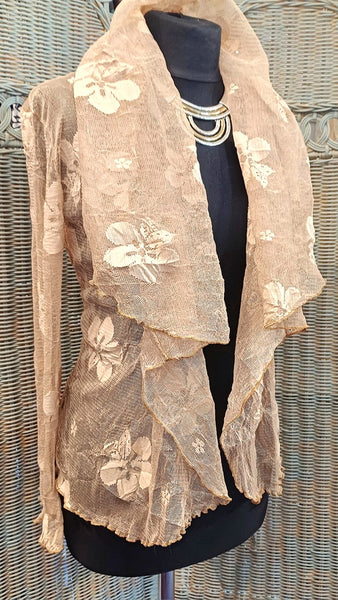 Minuet Stretch Mesh Print Jacket