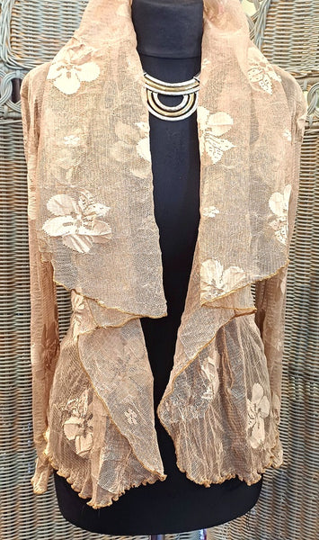 Minuet Stretch Mesh Print Jacket