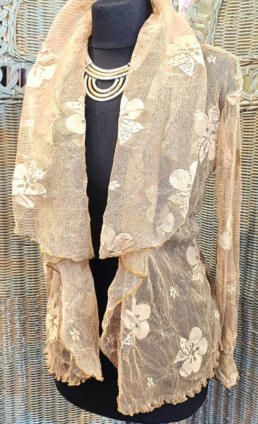 Minuet Stretch Mesh Print Jacket