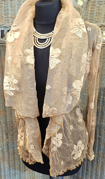 Minuet Stretch Mesh Print Jacket