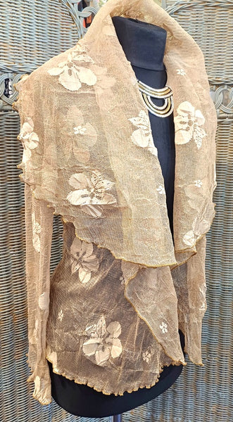 Minuet Stretch Mesh Print Jacket