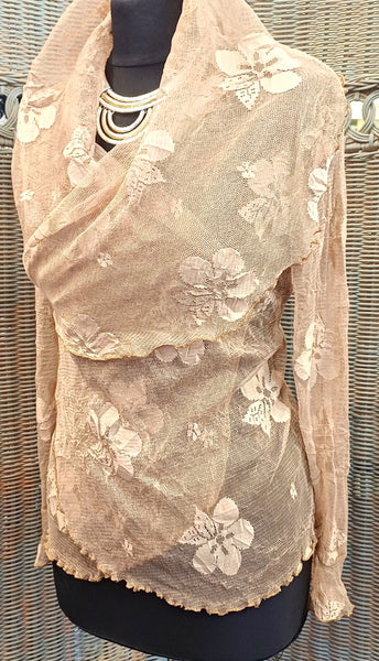 Minuet Stretch Mesh Print Jacket