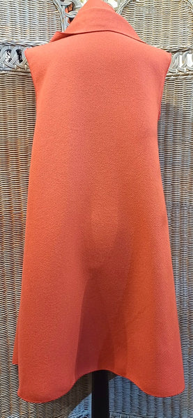 Ashley Long Sleeveless Rustic Wool Blend Wrap Gilet