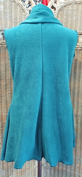 Gisela Luxury Fleece Sleeveless Wrap Gilet