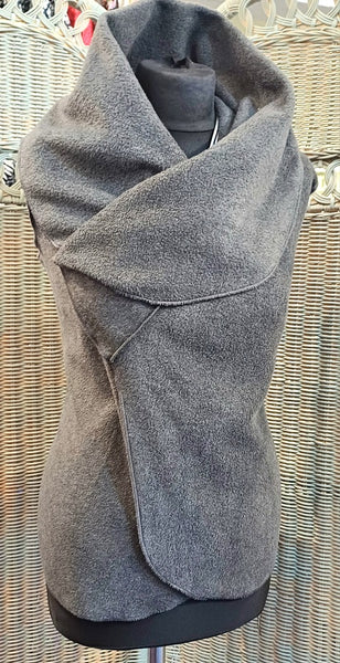 Cherish Luxury Fleece Sleeveless Wrap Gilet