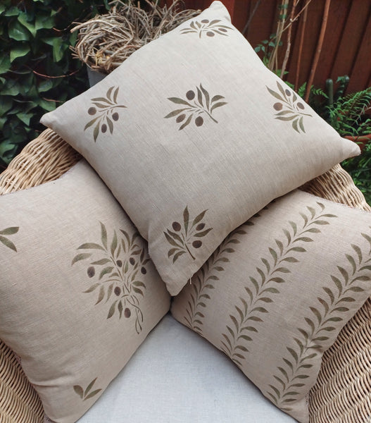 Olive Grove Square Cushion