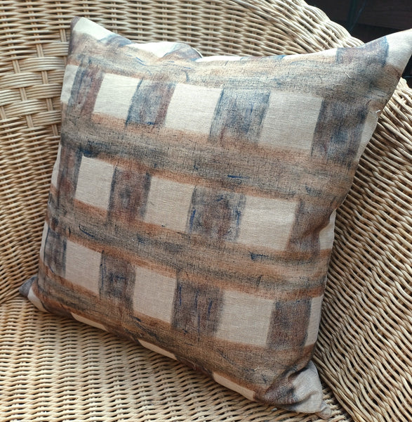 The Seaboard Check Print Cushion