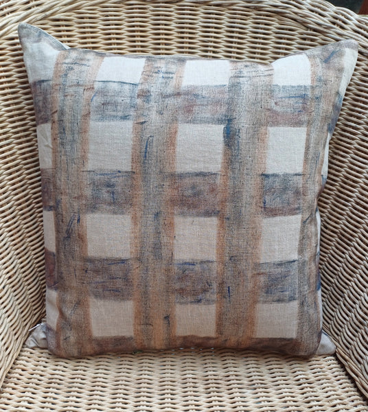 The Seaboard Check Print Cushion