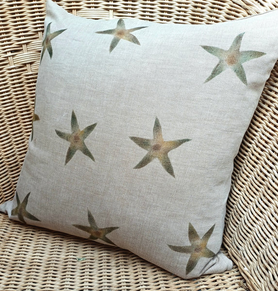 Sea Stars Print Square Cushion